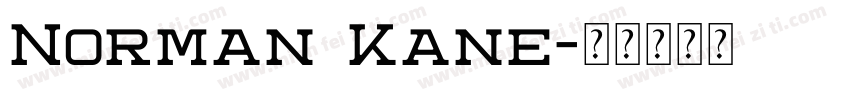 Norman Kane字体转换